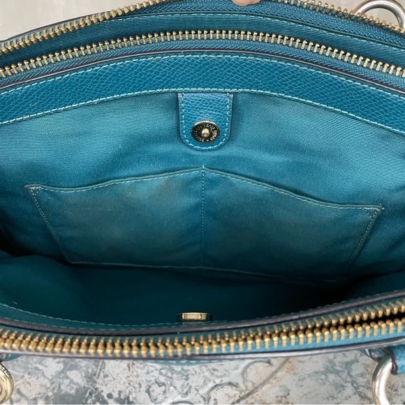 COACH SMALL CHRISTIE CARRYALL IN CROSSGRAIN LEATHER F36637 - Picture 3 of 14